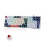 Redragon K668 RGB Teclado Mecánico Cableado 105+4 Teclas, QWERTY Español (Desde España)