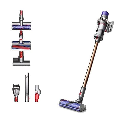 Aspirador escoba | Dyson Cyclone V10 Absolute, Potencia succión 150 AW, Sin cable, Tecnología ciclónica, 60 min, Níquel