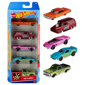 Pack de 5 coches Hot Wheels - Mattel 1806 Varios modelos