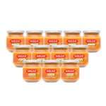 Smileat - Tarritos Ecológicos de Frutas para Bebés 4+ Meses, sin Gluten, Sabor Manzana, Naranja y Zanahoria - Pack de 12 x 130 g = 1560 g