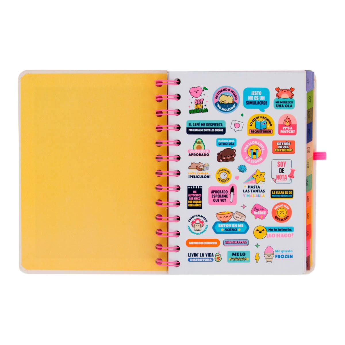 Mr. Wonderful Set Agenda Escolar Mr. Wonderful 2026 2027 con 3 Bo-Bo's, pequeña, vista semanal. Ready.Recogida gratis en tienda