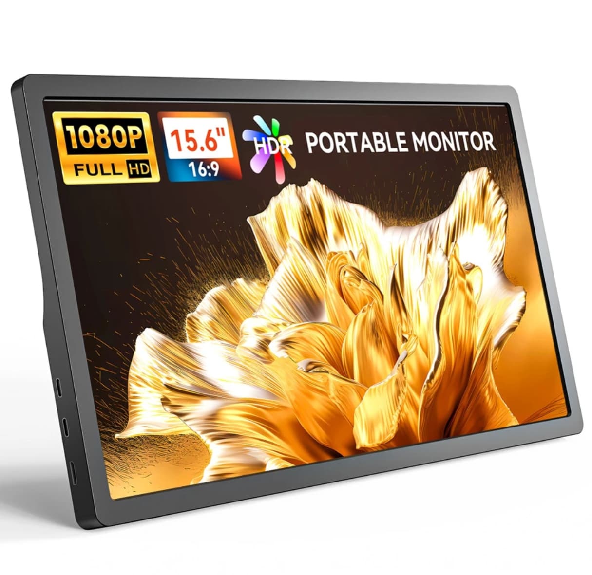 Monitor Portátil 15.6 Pulgadas IPS 1080P FHD USB Tipo-C de Computadora, Juego HDR con HDMI/USB C para MacBook PC Xbox PS4/5 Nintendo