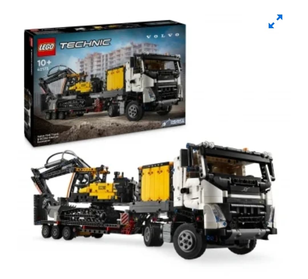 LEGO Technic Camión FMX y Excavadora Eléctrica EC230 Volvo, Juego de construcción +10 años - 42175