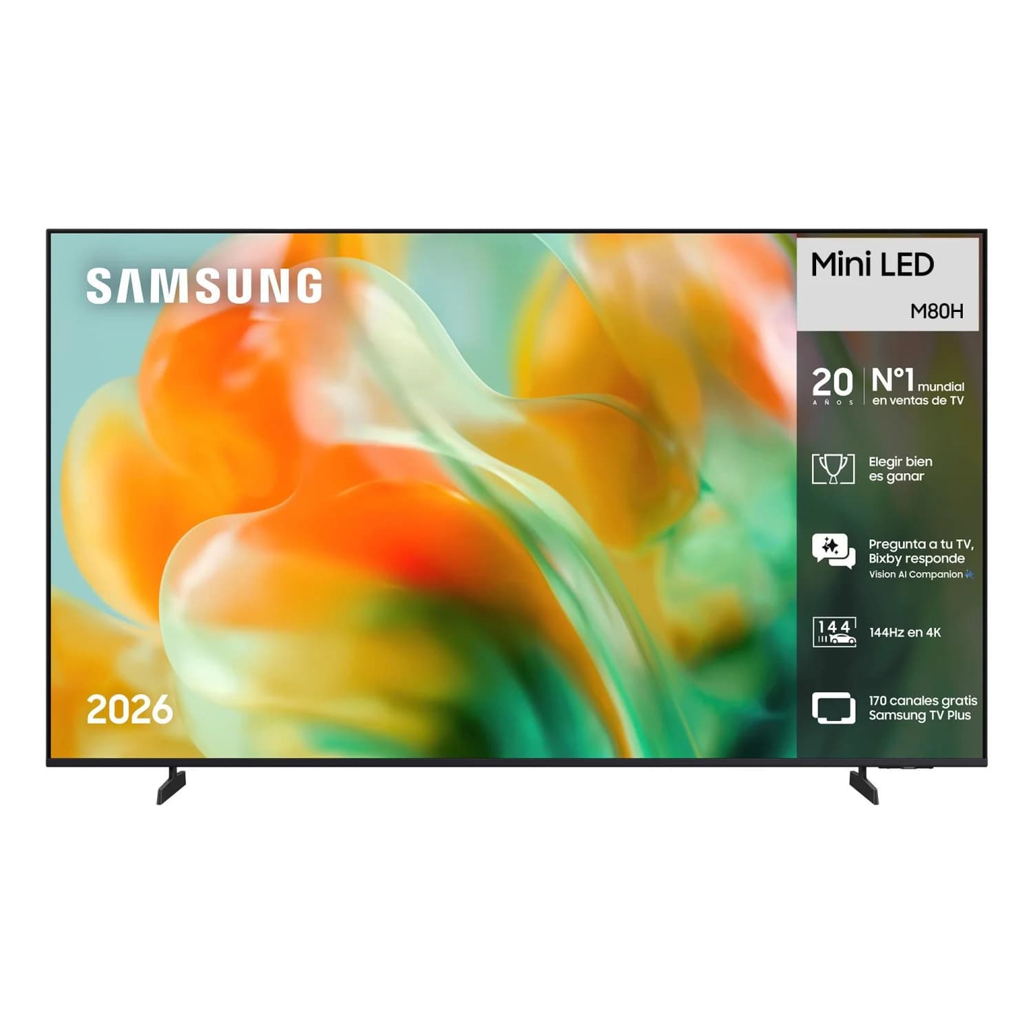 Smart TV MiniLED 55" (139,7 cm) Samsung TU55M80HAU con IA, 4K UHD, 144 Hz (65 pulgadas por 492€)