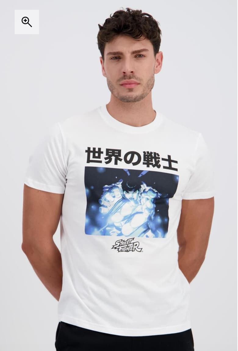 Camiseta Street Fighter Hombre- Tallas-S, M, L, XL, 2XL- Recogida en tienda gratis