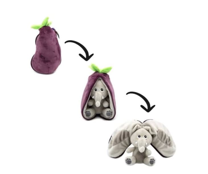 Recopilación peluches 2 en uno animalito/vegetales