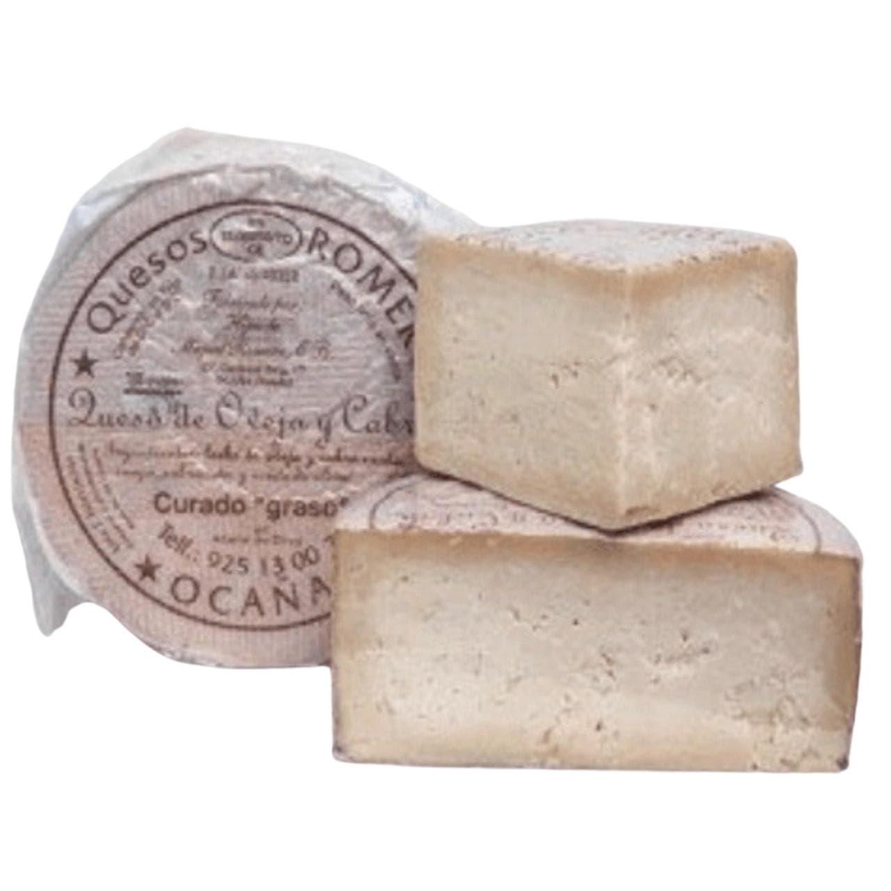 Queso Curado Romero Ocaña de Oveja y Cabra con Maduración Prolongada en Aceite de Oliva, Sabor Fuerte y Picante
